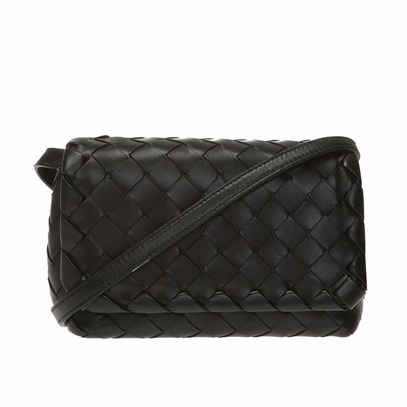 BOTTEGA VENETA Intrecciato 迷你包 609412 黑色-0