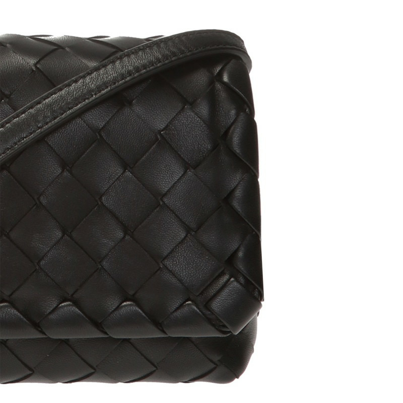 BOTTEGA VENETA Intrecciato 迷你包 609412 黑色-6