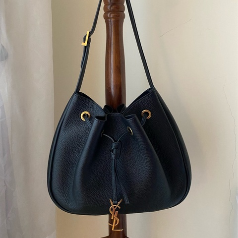 近全新 YSL Paris VII Small Hobo 黑金