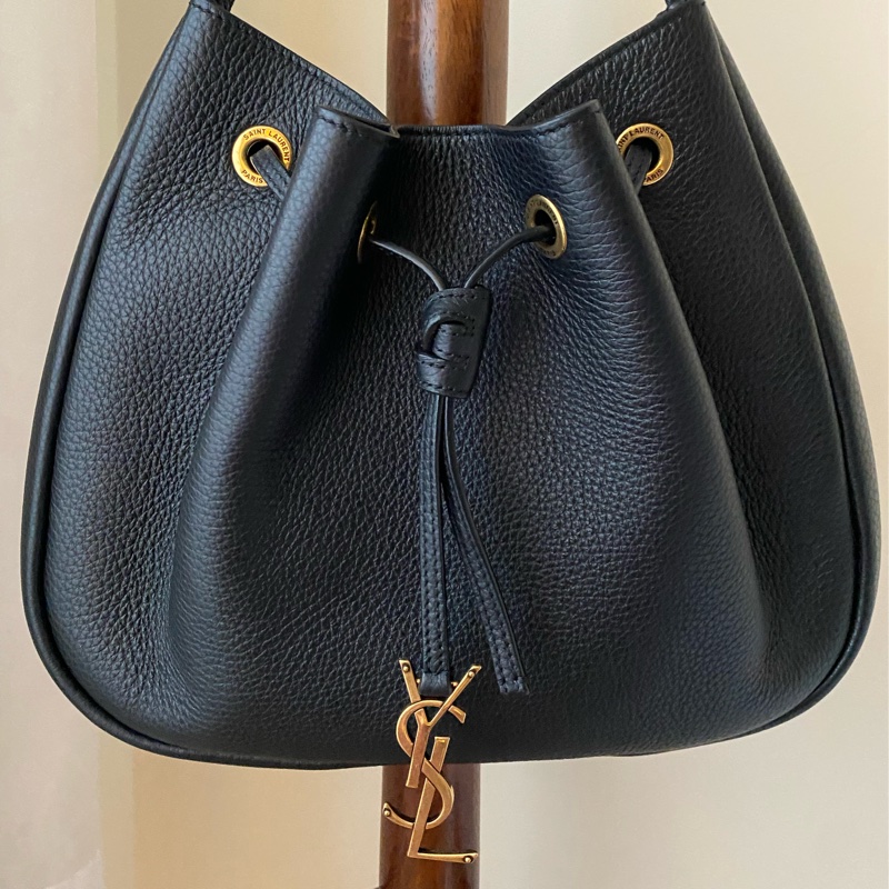 近全新 YSL Paris VII Small Hobo 黑金-5