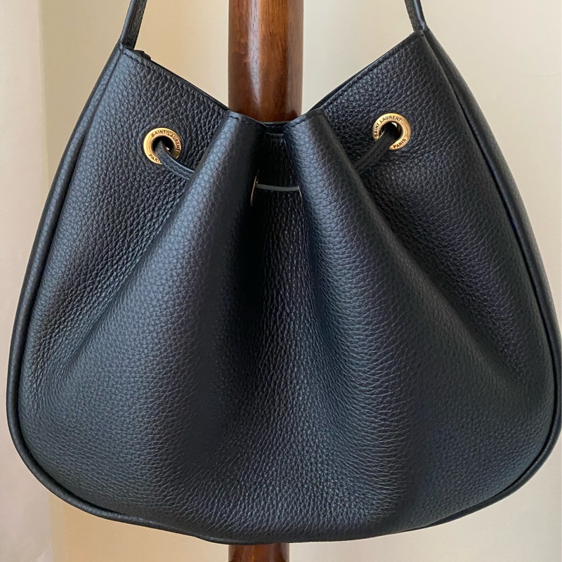 近全新 YSL Paris VII Small Hobo 黑金-6