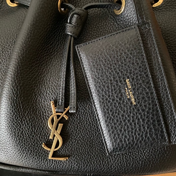 近全新 YSL Paris VII Small Hobo 黑金-12