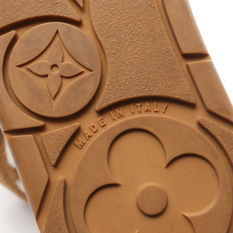 路易威登 Aspen Line 短靴 1ADCC9 剪絨棕色 二手 女款 36 1/2 碼 LV-5