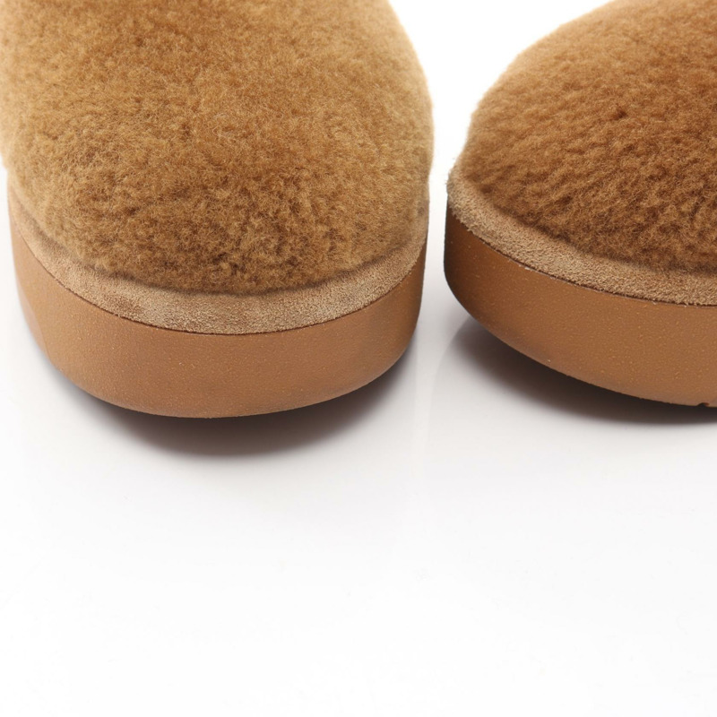 路易威登 Aspen Line 短靴 1ADCC9 剪絨棕色 二手 女款 36 1/2 碼 LV-7