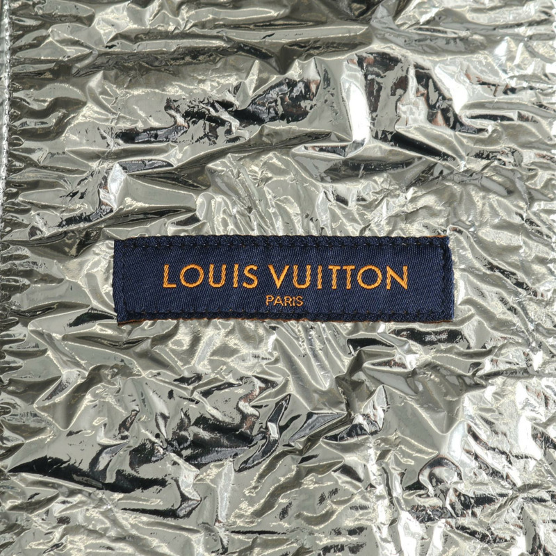 路易威登（LOUIS VUITTON）中層皮革背心，銀色，二手，男士S碼-2