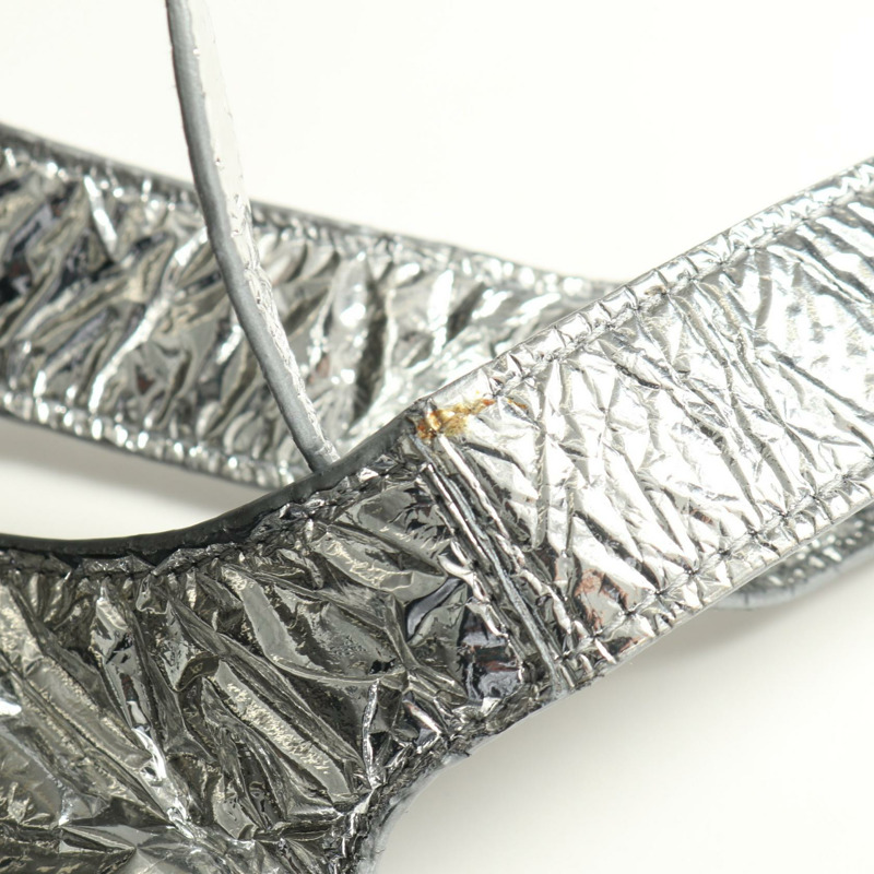 路易威登（LOUIS VUITTON）中層皮革背心，銀色，二手，男士S碼-7