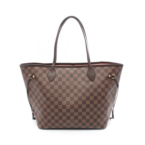 路易威登 Neverfull MM 肩背手提包 N41603 Damier 帆布棕色二手