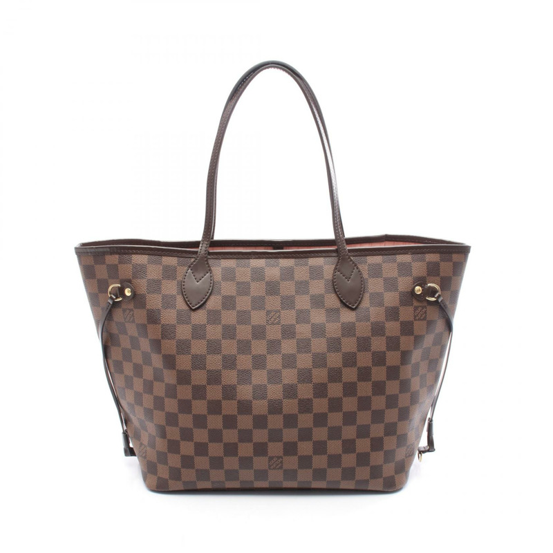 路易威登 Neverfull MM 肩背手提包 N41603 Damier 帆布棕色二手-0