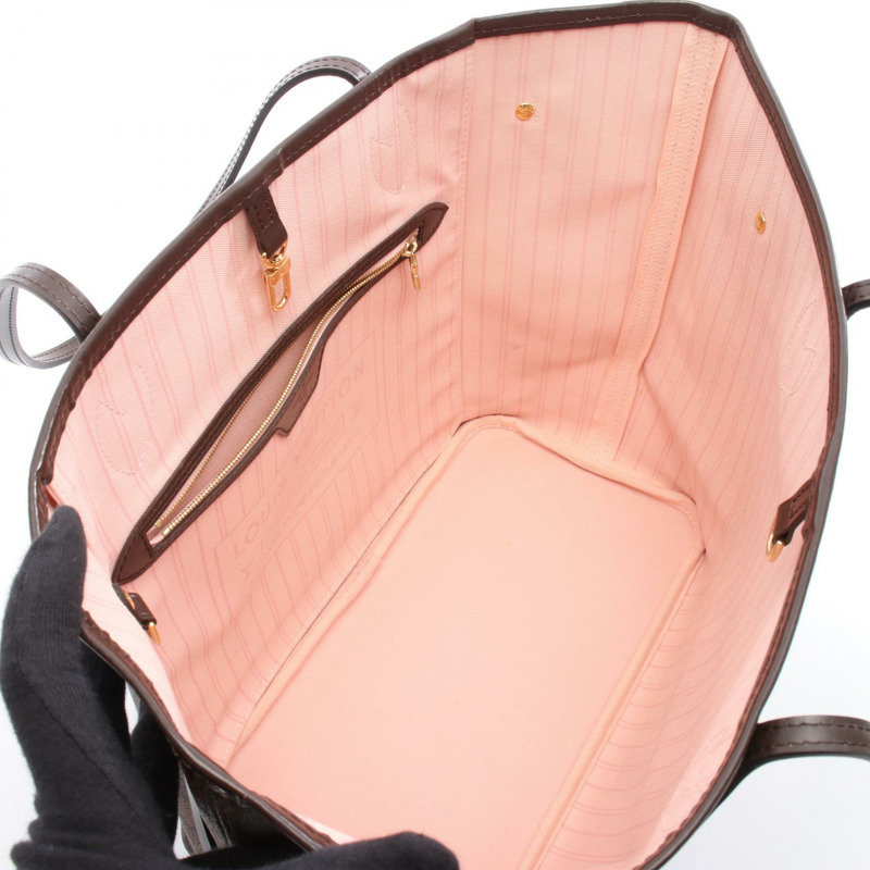 路易威登 Neverfull MM 肩背手提包 N41603 Damier 帆布棕色二手-2