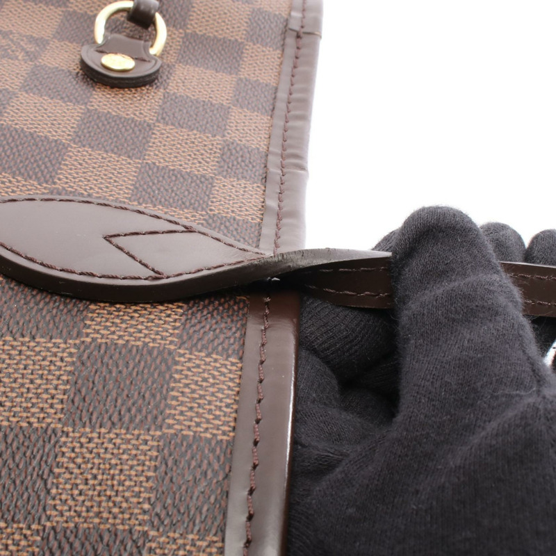 路易威登 Neverfull MM 肩背手提包 N41603 Damier 帆布棕色二手-12