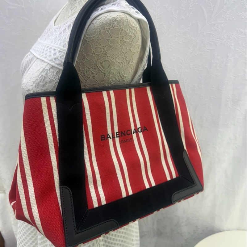 Balenciaga Navy Cabas-18