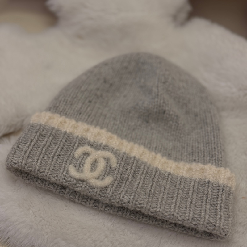 Chanel香奈ㄦ22k灰色冷帽 Chanel香奈儿22k最火的灰色冷帽-3