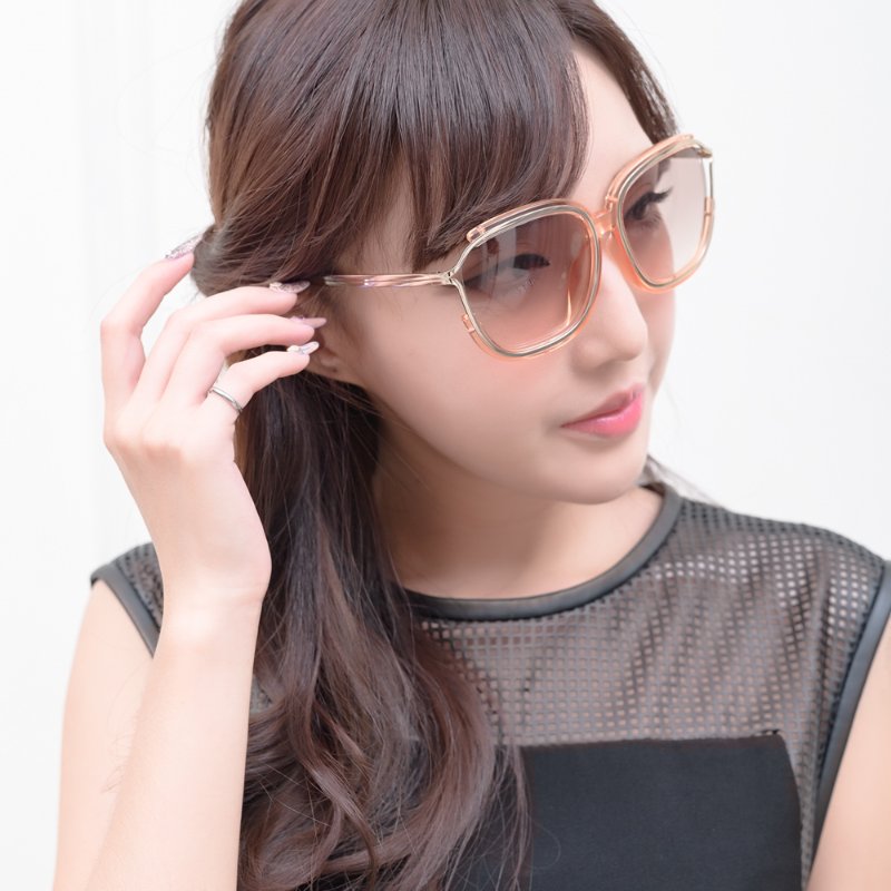 CHLOE太陽眼鏡（透明粉膚色）-7