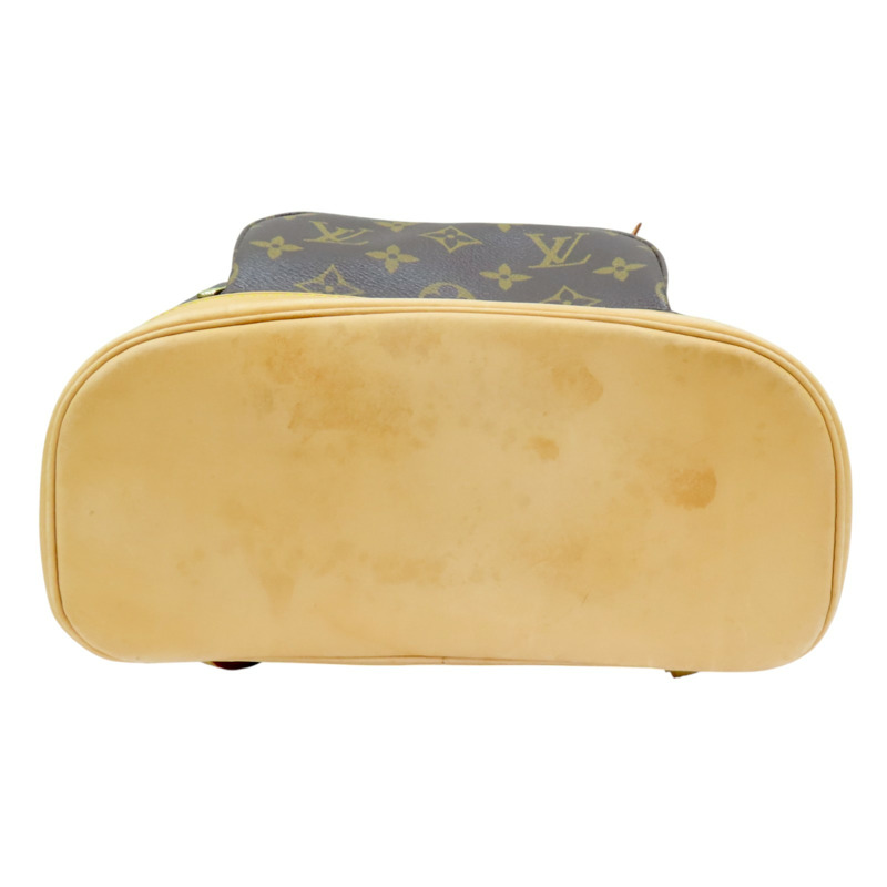 棕色 原花帆布 Montsouris MM 後背包【LOUIS VUITTON LV 路易威登】 M51136-3