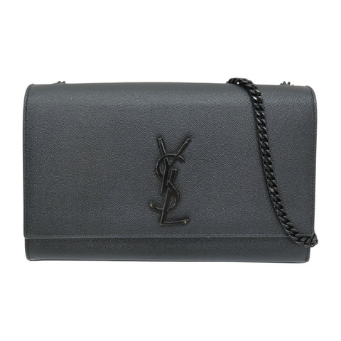 黑色 牛皮 KATE粒面皮革 中型手袋  肩背包【SAINT LAURENT YSL 聖羅蘭 】 364021BOW0U1000