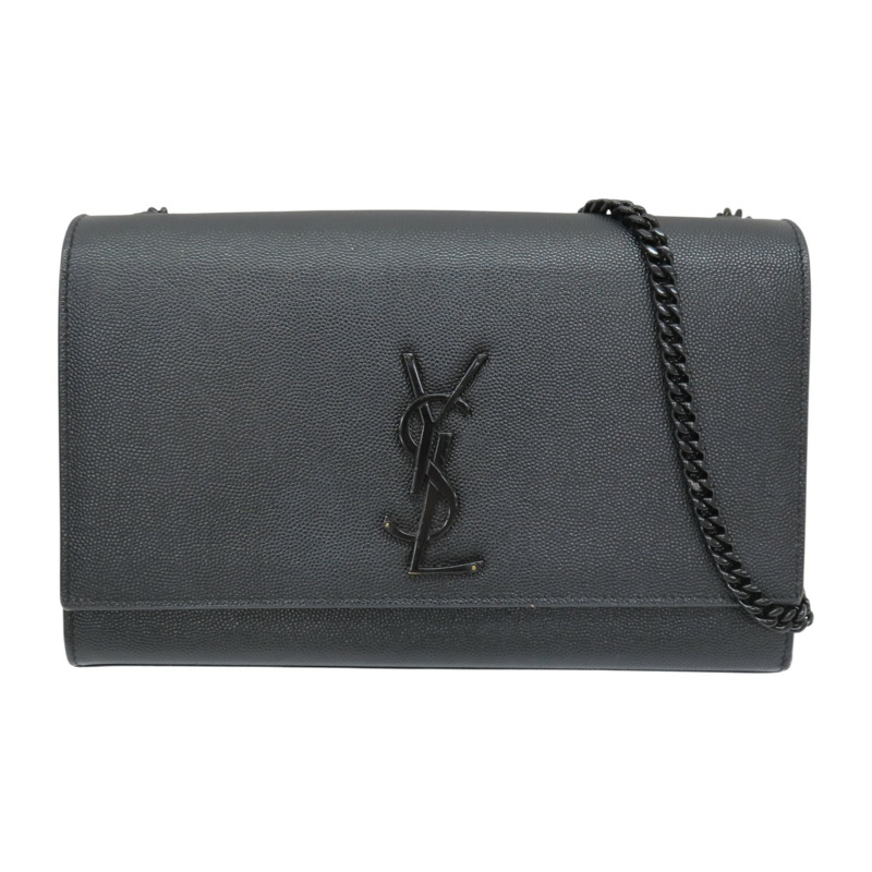 黑色 牛皮 KATE粒面皮革 中型手袋  肩背包【SAINT LAURENT YSL 聖羅蘭 】 364021BOW0U1000-0