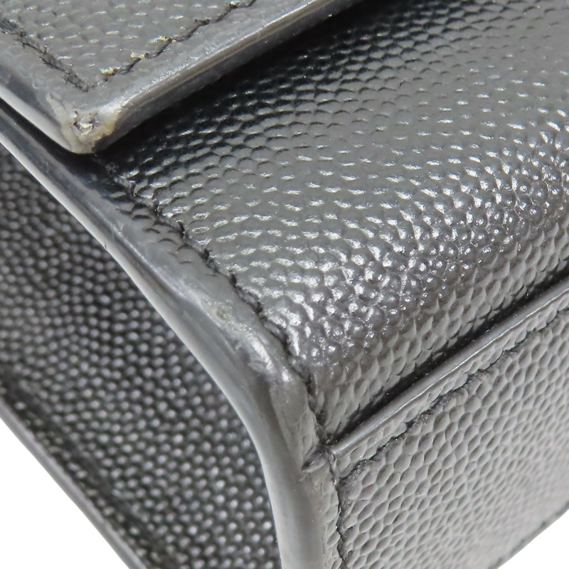 黑色 牛皮 KATE粒面皮革 中型手袋  肩背包【SAINT LAURENT YSL 聖羅蘭 】 364021BOW0U1000-9