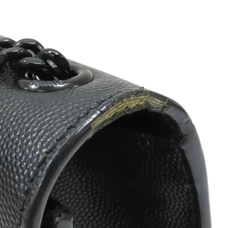 黑色 牛皮 KATE粒面皮革 中型手袋  肩背包【SAINT LAURENT YSL 聖羅蘭 】 364021BOW0U1000-14