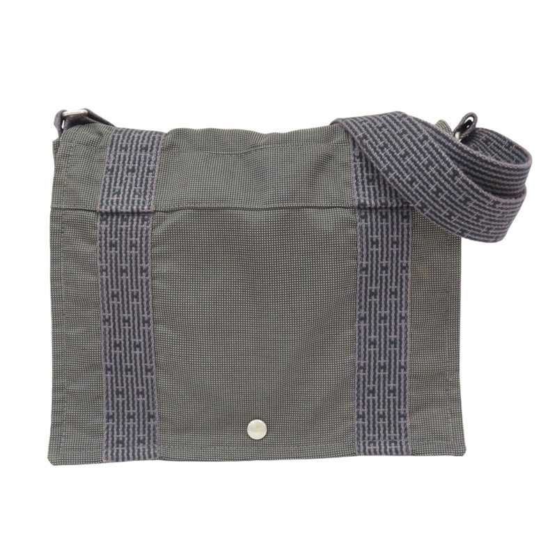 灰色 帆布 Herline Besace PM 肩背包【HERMES 愛馬仕】-0