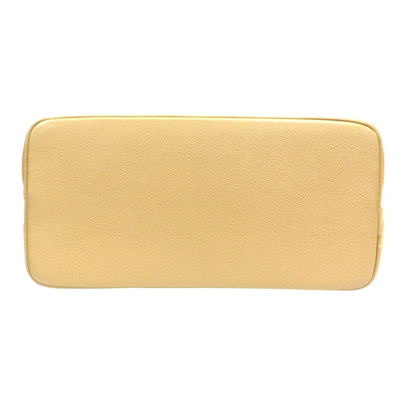 駱駝色 菱格紋 荔枝牛皮 Medallion 復刻版手提包【CHANEL 香奈兒】 A01804-3