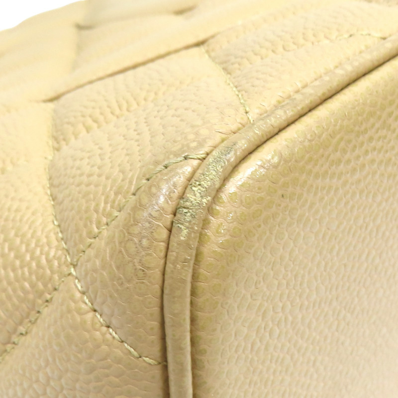 駱駝色 菱格紋 荔枝牛皮 Medallion 復刻版手提包【CHANEL 香奈兒】 A01804-10