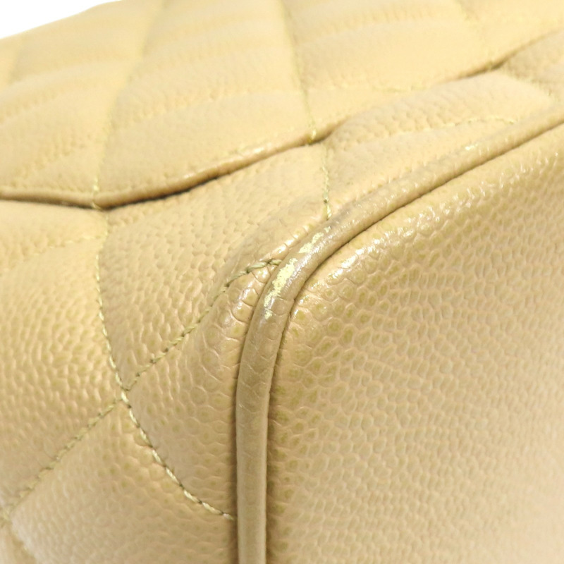 駱駝色 菱格紋 荔枝牛皮 Medallion 復刻版手提包【CHANEL 香奈兒】 A01804-12