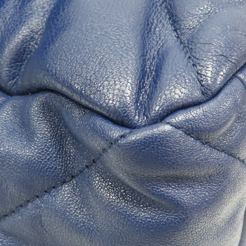 深藍色 羊皮 19 Flap Bag 兩用包 金扣【CHANEL 香奈兒】 AS1162-11