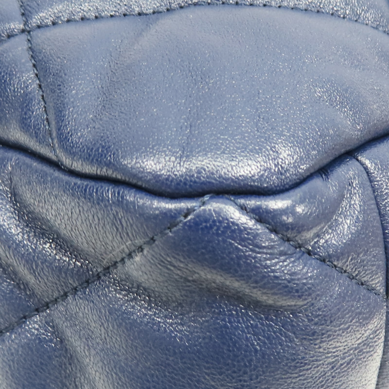 深藍色 羊皮 19 Flap Bag 兩用包 金扣【CHANEL 香奈兒】 AS1162-13