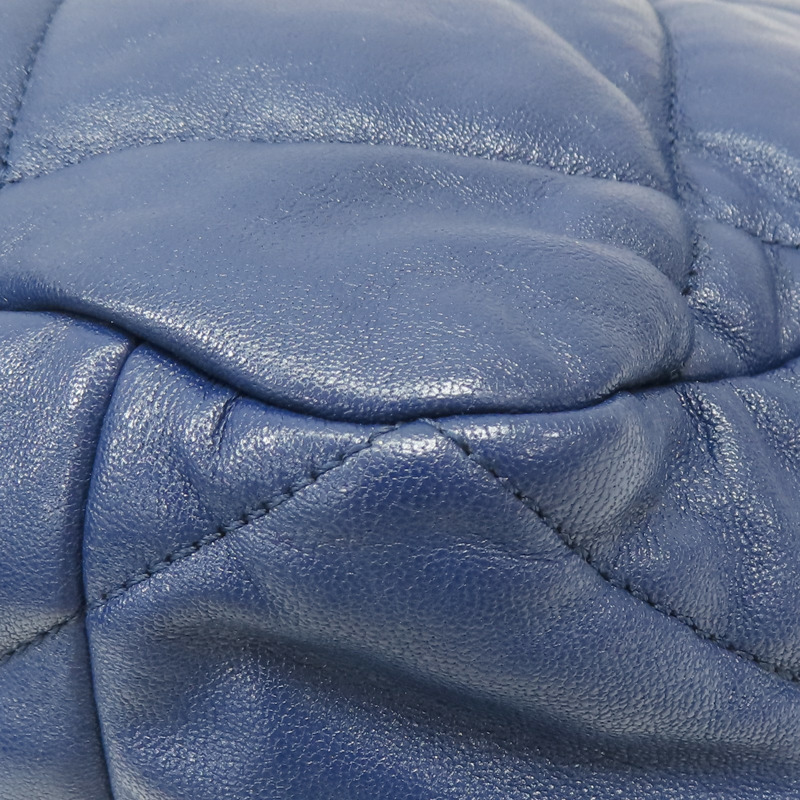 深藍色 羊皮 19 Flap Bag 兩用包 金扣【CHANEL 香奈兒】 AS1162-14