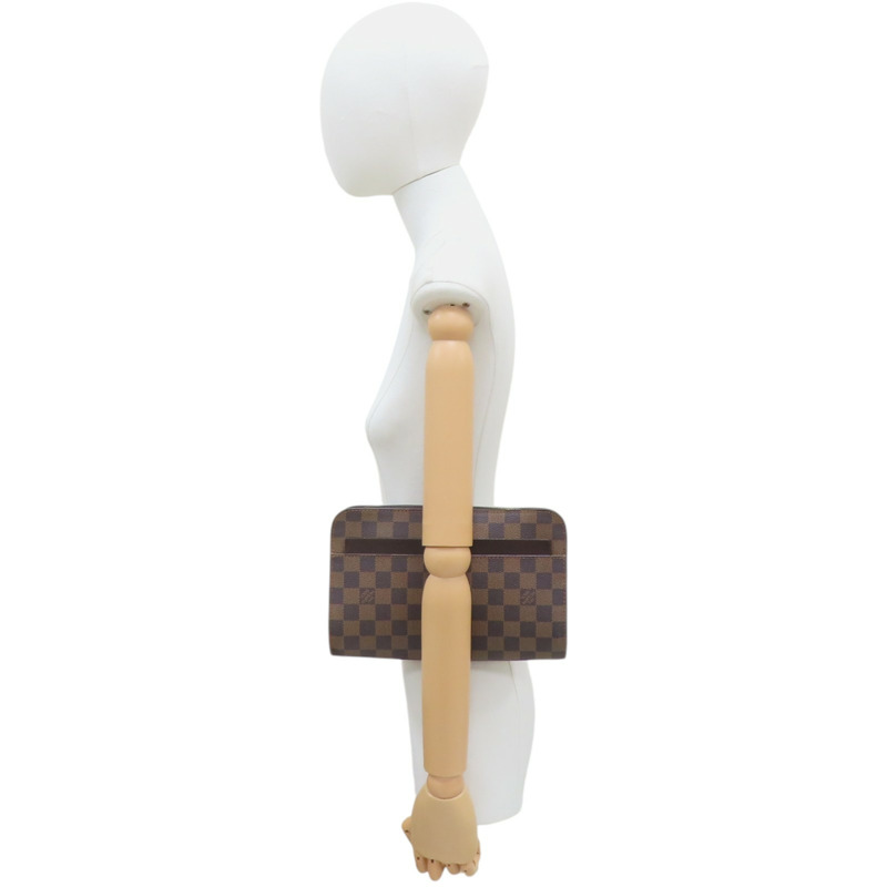 棕色 棋盤格帆布 Saint Louis 手拿包 N51993 (變色)【LOUIS VUITTON LV 路易威登】 N51993-9