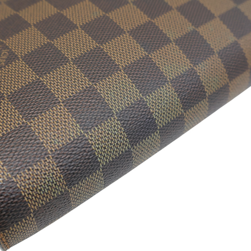 棕色 棋盤格帆布 Saint Louis 手拿包 N51993 (變色)【LOUIS VUITTON LV 路易威登】 N51993-14