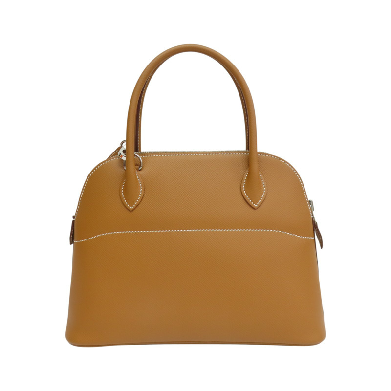 金棕色 Epsom牛皮 Bolide 27 柏莉包 兩用包 Z刻 銀扣【HERMES 愛馬仕】-1