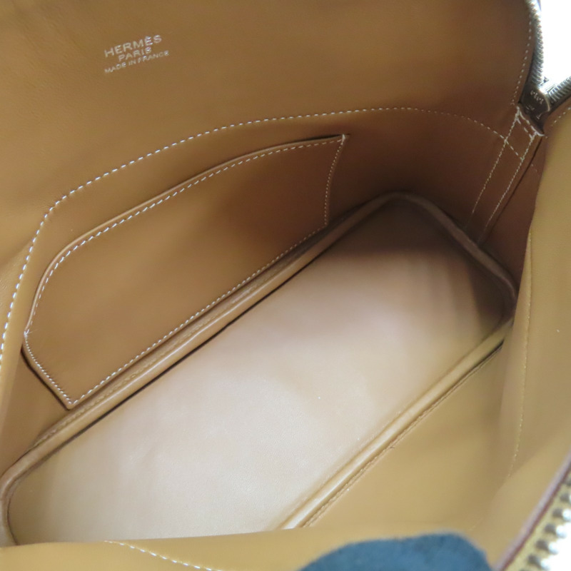 金棕色 Epsom牛皮 Bolide 27 柏莉包 兩用包 Z刻 銀扣【HERMES 愛馬仕】-4