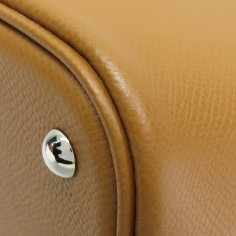 金棕色 Epsom牛皮 Bolide 27 柏莉包 兩用包 Z刻 銀扣【HERMES 愛馬仕】-11