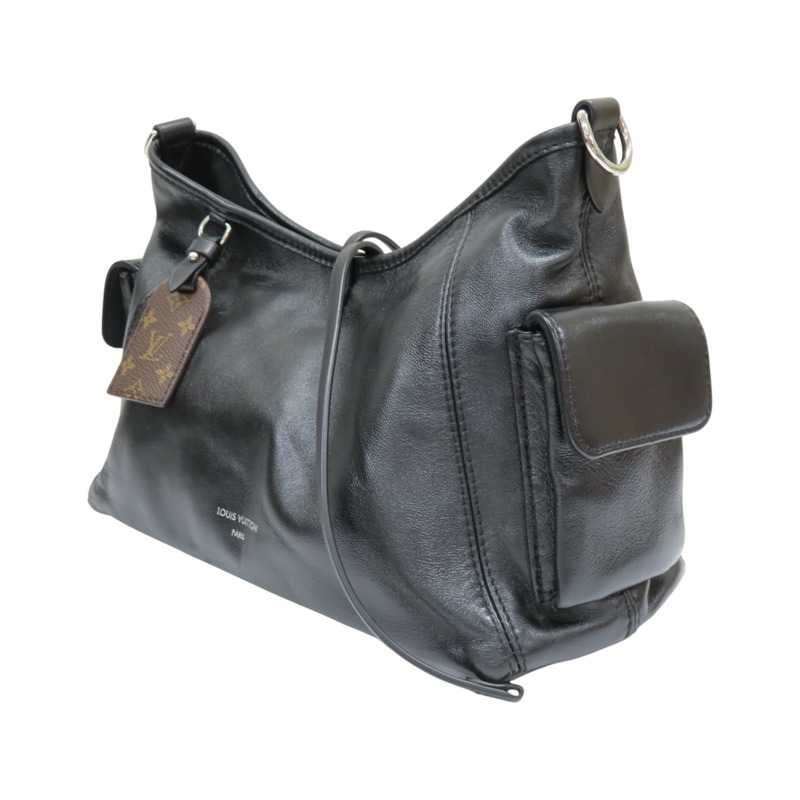 黑色 羊皮 CarryAll Cargo Vibe PM 肩背包【LOUIS VUITTON LV 路易威登】 M24861-2