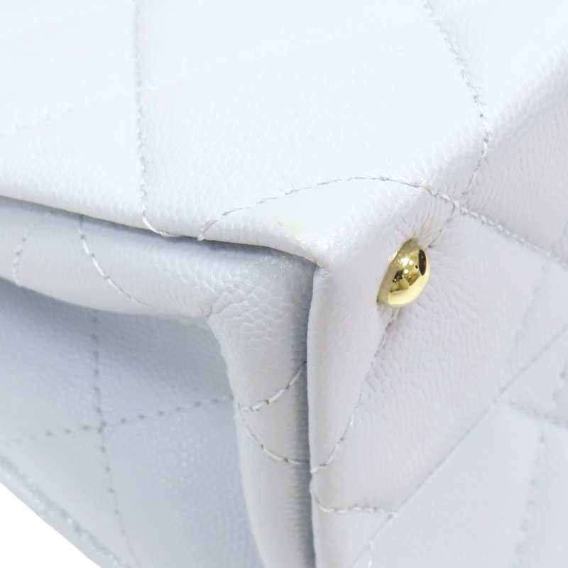 寶寶藍 菱格紋 牛皮 淡金扣 鏈帶包 兩用包【CHANEL 香奈兒】 AS4712-13