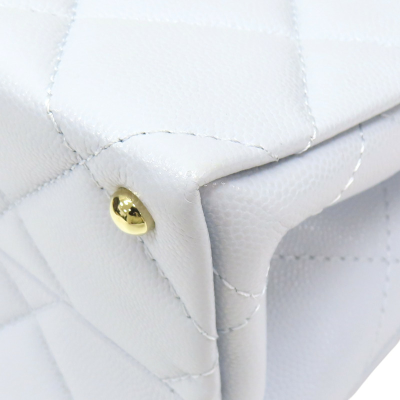 寶寶藍 菱格紋 牛皮 淡金扣 鏈帶包 兩用包【CHANEL 香奈兒】 AS4712-14