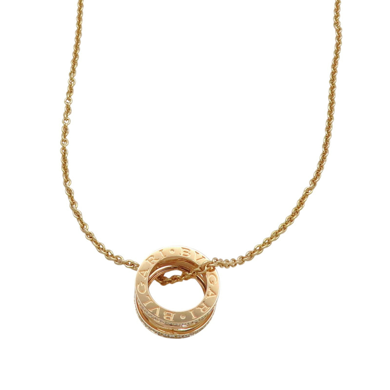 18K玫瑰金 鑽石 B.zero1 項鍊【BVLGARI 寶格麗】 354195-3
