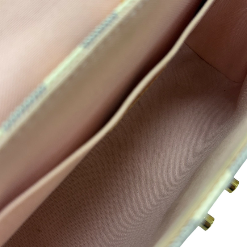 白色 棋盤格帆布 帆布 Croisette 兩用包【LOUIS VUITTON LV 路易威登】 N41581-5