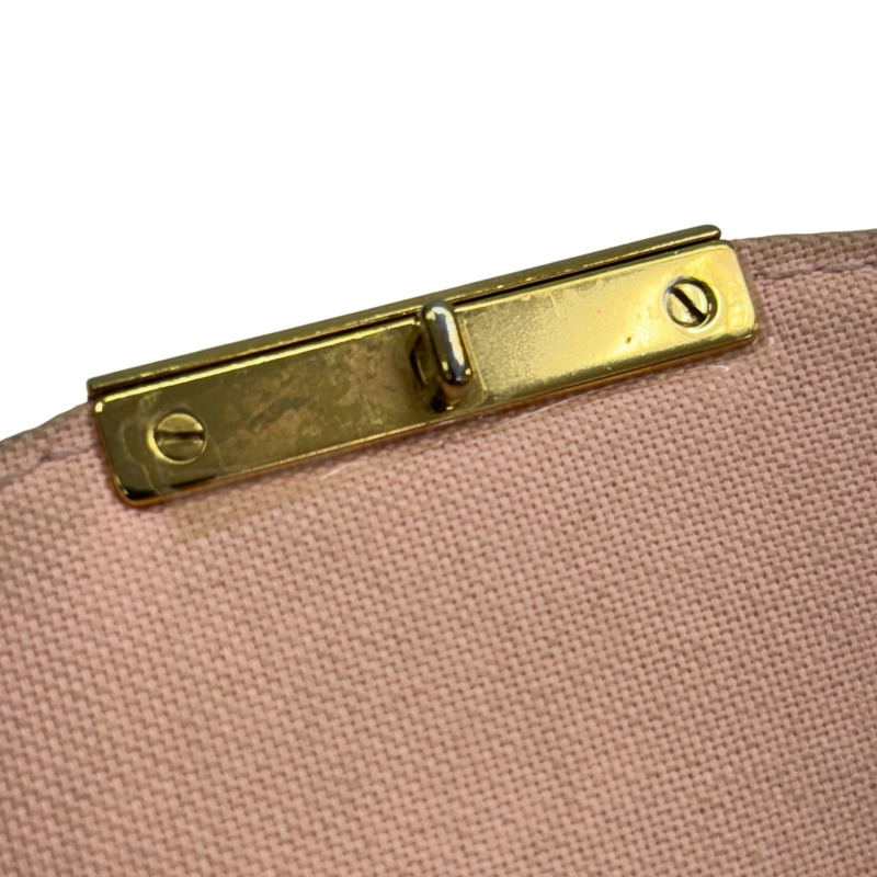 白色 棋盤格帆布 帆布 Croisette 兩用包【LOUIS VUITTON LV 路易威登】 N41581-11