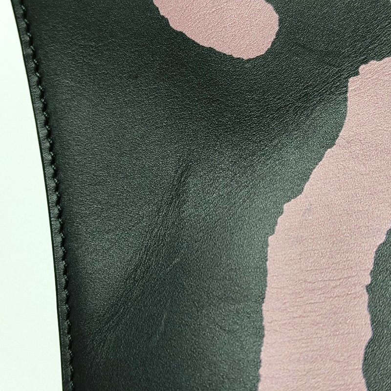 GUCCI托特包黑色牛皮印花單肩包手提包斜挎包金色五金-9