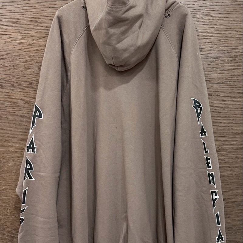 巴黎世家卡其logo帽踢-1