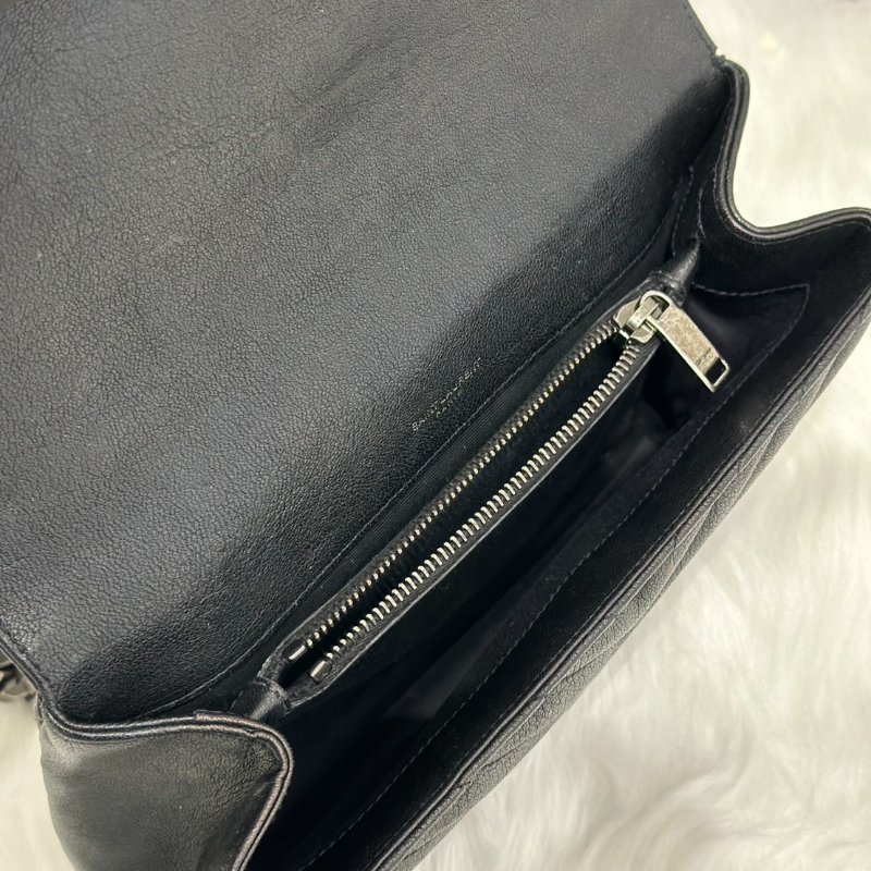 YSL College手提學院包 - 黑銀-6