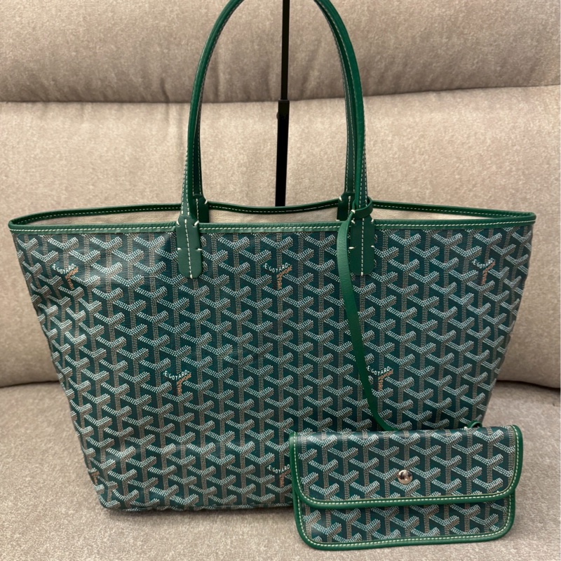 GOYARD綠色托特包pm-0