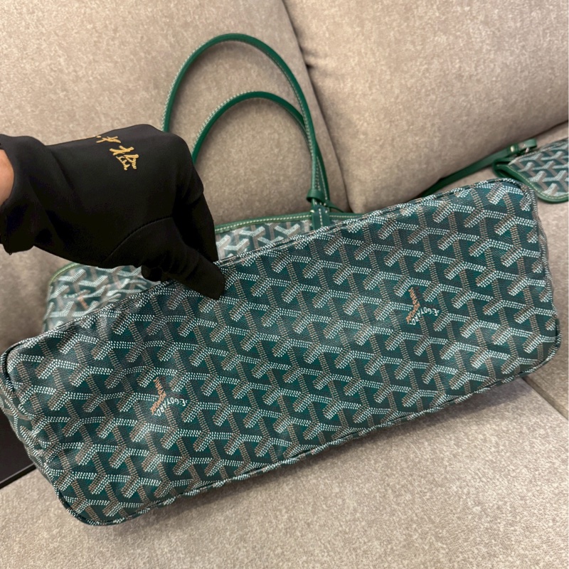 GOYARD綠色托特包pm-4