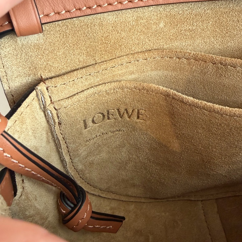 Loewe焦糖色Mini Gate Dual bag斜背包-19