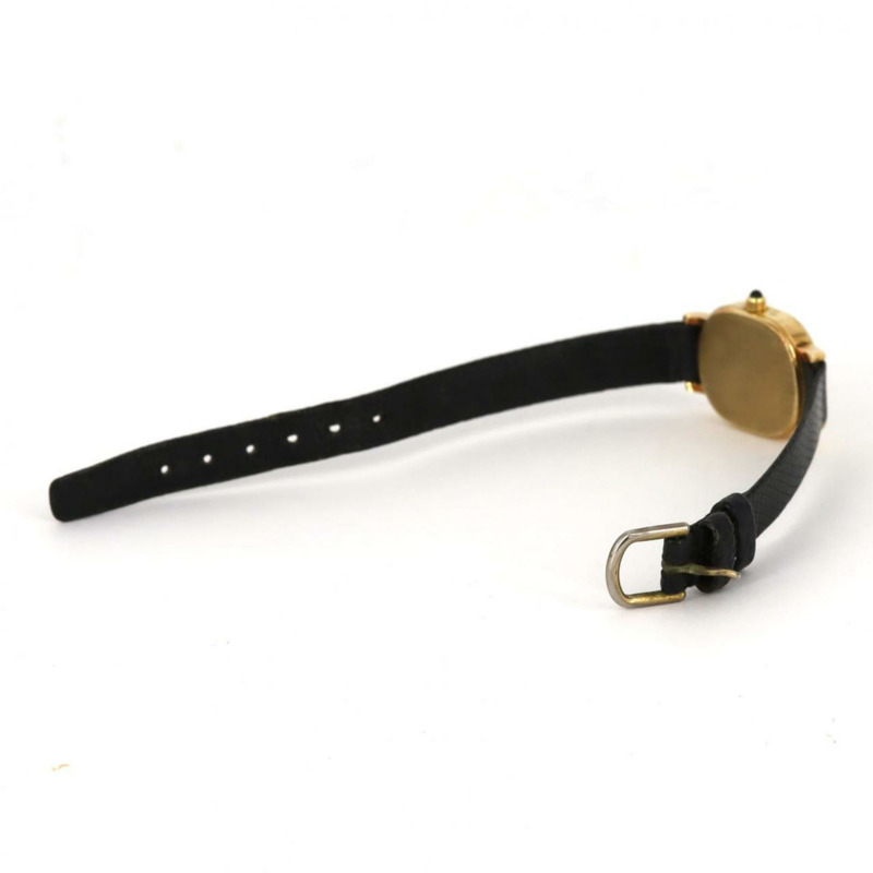 蒂芬妮經典橢圓形黃金石英錶-5