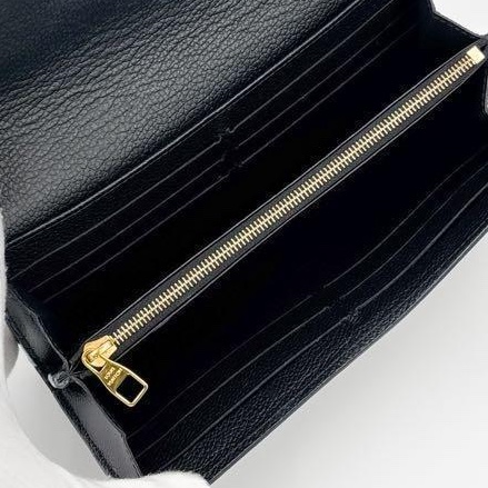 🌷LouisVuitton 黑色壓紋長夾錢包 ｜經典花紋✦fufu style 精品✦ 氣質款｜-3