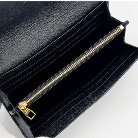 🌷LouisVuitton 黑色壓紋長夾錢包 ｜經典花紋✦fufu style 精品✦ 氣質款｜-21