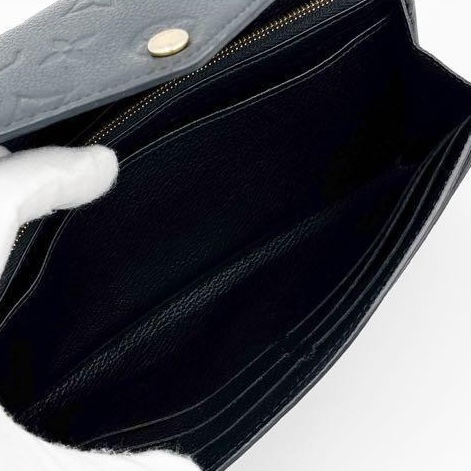 🌷LouisVuitton 黑色壓紋長夾錢包 ｜經典花紋✦fufu style 精品✦ 氣質款｜-22